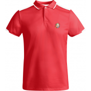 Tamil sportowa koszulka dziecięca polo z krótkim rękawem 150 g/m², 12, czerwony, biały