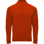 Epiro bluza unisex z długim rękawem i zamkiem błyskawicznym 1/4 200 g/m², xl, czerwony