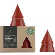 Orginal Home świeca choinkowa matcha – M, czerwony