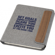 Andean portfolio A5 z recyklingu z certyfikatem RCS , szary