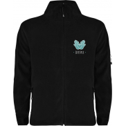 Luciane męska kurtka polarowa z zamkiem błyskawicznym na całej długości, l, czarny