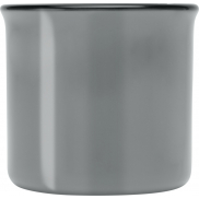 Bari kubek ceramiczny o pojemności 240 ml z błyszczącym wykończeniem, szary