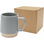 Dolce kubek ceramiczny o pojemności 300 ml z matowym wykończeniem, szary