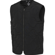 Quartz pikowany bezrękawnik typu unisex z recyklingu z certyfikatem GRS, xxl, czarny