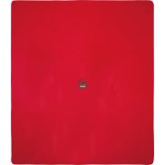 Huggy koc polarowy o wymiarach 220 x 250 cm, czerwony