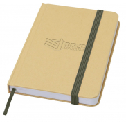 Reed notatnik A6 z twardą okładką z materiałów z recyklingu i gładkimi stronami, zielony