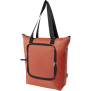 Składana torba termiczna EcoFold z materiału RPET, o pojemności 15 l, pomarańczowy