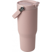 Kubek Bronx o pojemności 900 ml, z izolacją próżniową, wykonany ze recyklingowanej stali nierdzewnej z certyfikatem RCS i z m, r