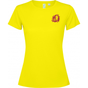 Estoril damska koszulka z krótkim rękawem 125 g/m², 2xl, żółty