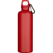 Oregon butelka na wodę o pojemności 750 ml z w jednolitym kolorze z karabińczykiem, wykonana z tworzyw sztucznych pochodzącyc, c