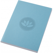 Notatnik A5 Novella Austen z miękkiej okładki z recyklingu, 100 kartek, niebieski