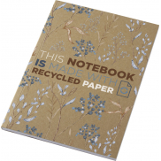 Notatnik A5 Novella Austen z miękką okładką z materiału z recyklingu, papier pakowy — 50 kartek , piasek pustyni