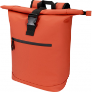 Resi Plus plecak na 15-calowego laptopa o pojemności 18 l z recyklingu, z certyfikatem GRS i zwijaną górną częścią, pomarańczowy