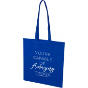 EcoSeal tradycyjna torba na zakupy z włókniny z recyklingu o pojemności 6 l z certyfikatem GRS, niebieski