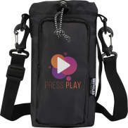 Trip Aware™, torba na butelki wykonana z materiałów z recyklingu, 2 l, czarny