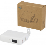 Acrux powerbank do tabletu o pojemności 10 000 mAh i mocy 35 W z wbudowanym kablem typu C - wykonany z tworzyw sztucznych poc, b