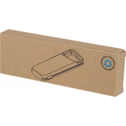 Alkes wodoodporny powerbank z karabińczykiem o pojemności 5000 mAh i mocy 12 W, wykonany z tworzyw sztucznych pochodzących z , b