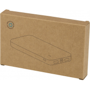 Intan powerbank o pojemności 10 000 mAh i mocy 10 W z tworzyw sztucznych pochodzących z recyklingu, biały