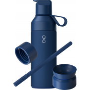Ocean Bottle zestaw upominkowy 3 w 1 o pojemności 500 ml, niebieski