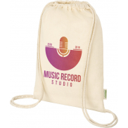 Odisha organiczny sznurowany worek z certyfikatem OCS o gramaturze 100 g/m², 5 l, piasek pustyni