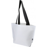 Duo torba na zakupy z certyfikatem GRS z recyklingu, podwójnie laminowana, 18 l, biały