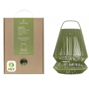 Originalhome Lampion przenośny abażur z recyklingu, zielony