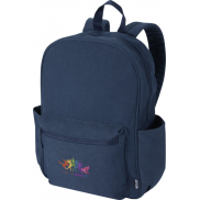 Recanvas miejski plecak na 15,6-calowego laptopa o pojemności 16 l z recyklingu z certyfikatem GRS, niebieski