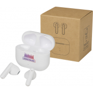 Altais zestaw słuchawkowy True Wireless z technologią Bluetooth® z tworzyw sztucznych pochodzących z recyklingu, biały