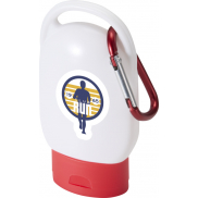 Rosie krem przeciwsłoneczny z filtrem SPF 30 z karabińczykiem, czerwony