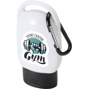 Rosie krem przeciwsłoneczny z filtrem SPF 30 z karabińczykiem, czarny