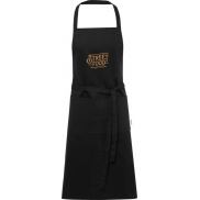 Odisha fartuch organiczny z certyfikatem OCS o gramaturze 200 g/m², czarny