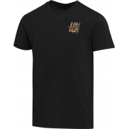 Balfour organiczna koszulka unisex o gramaturze 200 g/m² z krótkim rękawem i certyfikatem OCS, 4xs, czarny