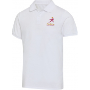 Beryl naturalna koszulka polo z recyklingu z krótkim rękawem, unisex, o gramaturze 220 g/m², m, biały