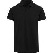 Graphite organiczna koszulka polo unisex o gramaturze 180 g/m², z krótkim rękawem i certyfikatem OCS, 3xs, czarny