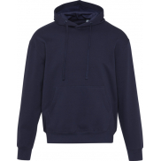 Boris 280 g/m2 bluza z kapturem unisex z bawełny organicznej z certyfikatem OCS w stylu oversize, s, niebieski