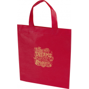 Ecoseal torba na zakupy o pojemności 3 l z recyklingu z certyfikatem GRS, czerwony