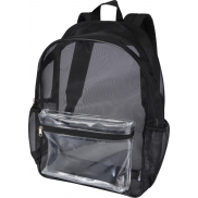 Mesh plecak z recyklingu z certyfikatem GRS o pojemności 18 l, czarny