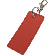 Resi Plus brelok z prostokątną zawieszką z recyklingowanego materiału z certyfikatem GRS, pomarańczowy