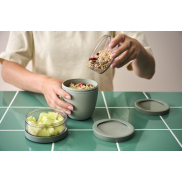 Mepal Ellipse 3-częściowy izolowany pojemnik na lunch o pojemności 500 ml + 2 x 200 ml, różowy