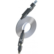 SCX.design C58 magnetyczny płaski kabel do ładowania 60 W, szary