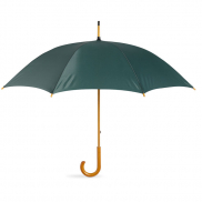 Parasol z drewnianą rączką - zielony