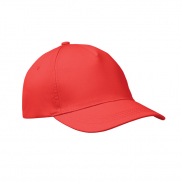 5-panel czapka z daszkiem 160 - czerwony