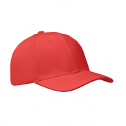 6-panel czapka z daszkiem 260 - czerwony