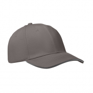 6-panel czapka z daszkiem 260 - ciemnoszary/szary