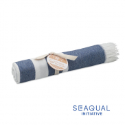 Ręcznik SEAQUAL®hammam 100x170 - niebieski