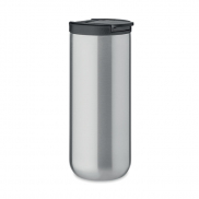 Dwuścienny kubek 330ml - srebrny mat