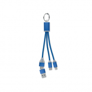 Kabel ładujący 4 w 1 typu C - niebieski