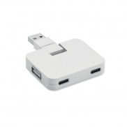 4-portowy USB - biały