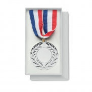Medal o średnicy 5 cm - srebrny mat