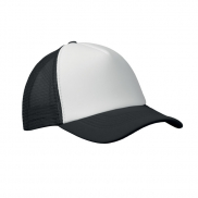 Czapka trucker z 5 panelami - biały/czarny